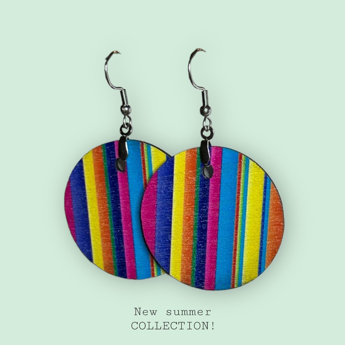 Eco-Chic  Artisan Earrings Crafted from Upcycled Wood