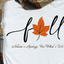 White Fall Tee  Natures Apology for whats to come